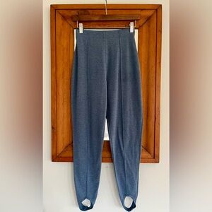 1990s Vintage Stirrup Pants Dusty Blue